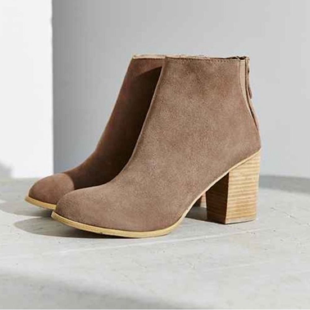 Urban Outfitters Brown Suede Booties